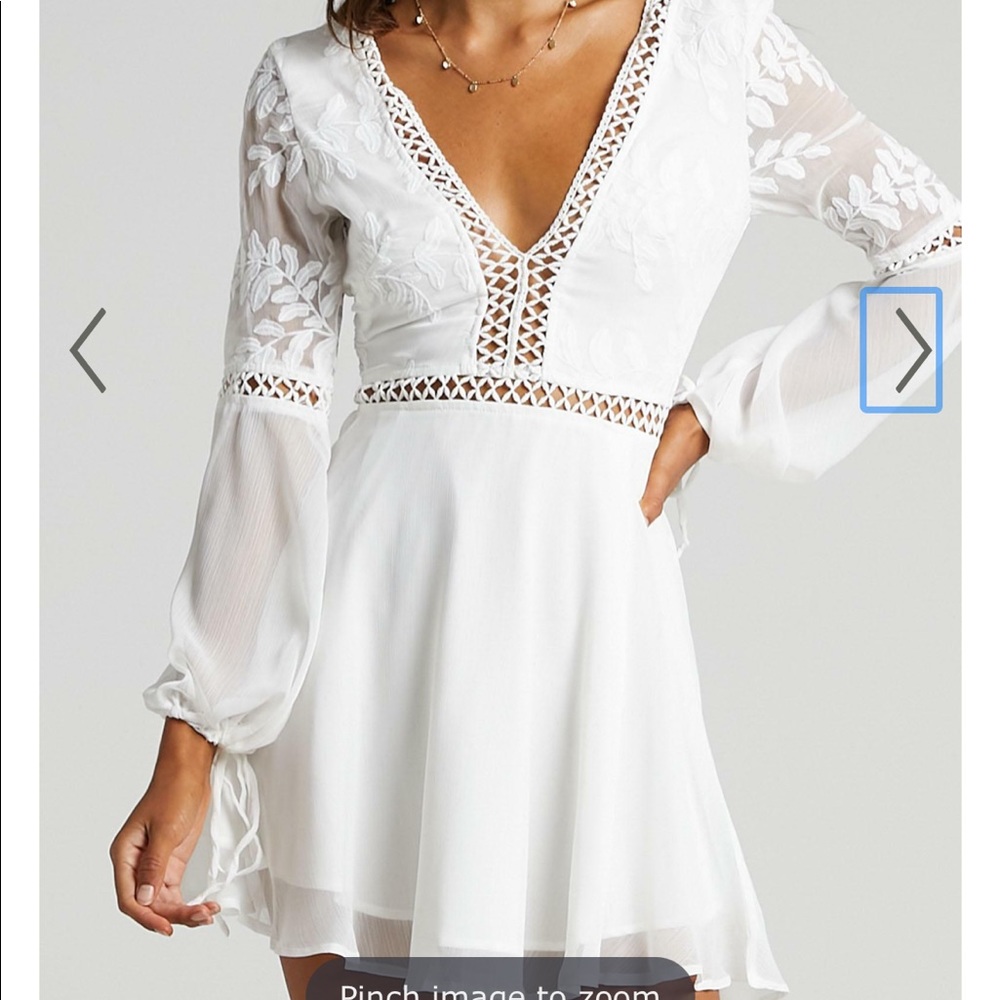 White boho dress